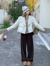 现货210-3299-P275-K39870羊毛双面呢拼新标90白鸭绒，女装羽绒服，浙宝210（原浙宝191）