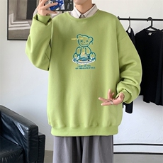 Y2476P38春秋季新款圆领卫衣男宽松套头衫港风休闲外套ins潮，男装卫衣，星座510A-1