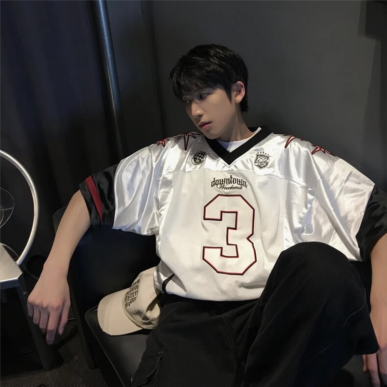 v领冰球服赛车服短袖男凉感T恤情侣款-DX306-P38,男装T恤,星座1007（原301D）