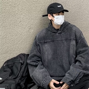美式夹克春秋新款连帽牛仔衣 J2025 P65图片