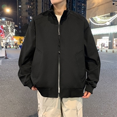 双拉链飞行夹克男美式立领外套春季新款户外冲锋衣潮JK02625-P73，男装夹克，星座308B-2