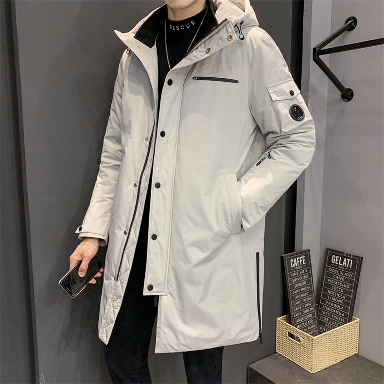 男士羽绒服2020冬季新款潮牌中长款加厚外套DS581T,男装羽绒服,电商A102