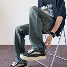2024美式牛仔裤男款直筒长裤潮N2018P40，男装牛仔裤，星座1116-2