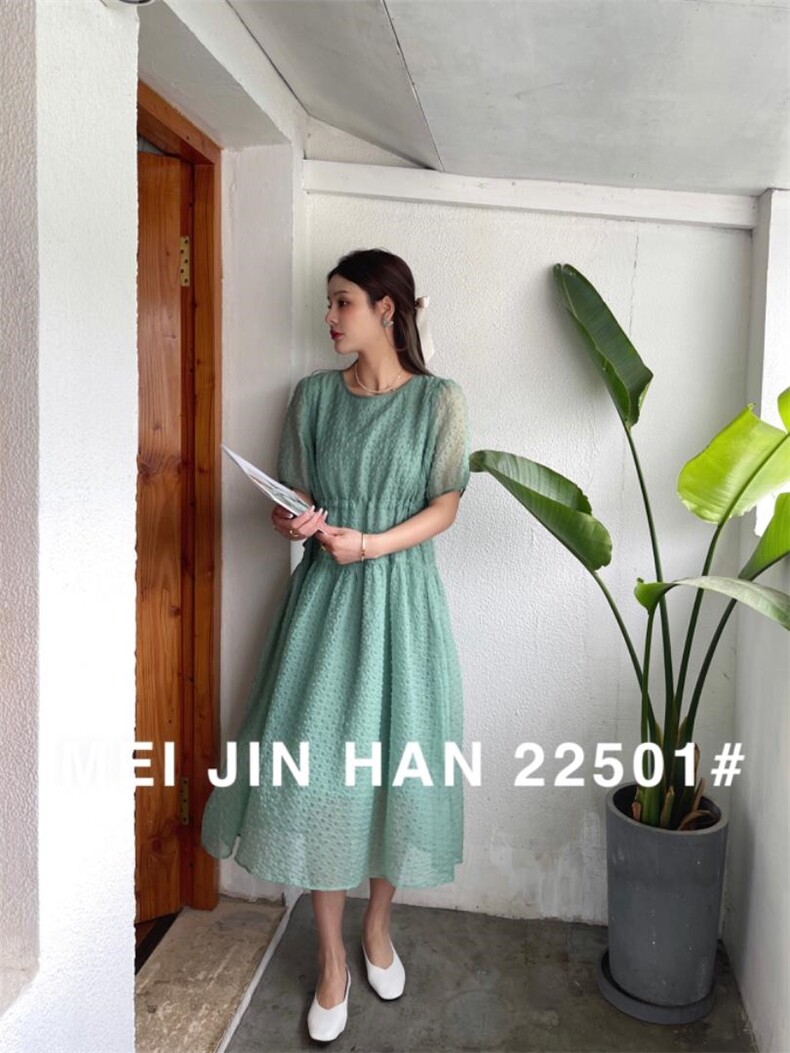 美巾涵2022夏季云朵连衣裙，女装连衣裙，美巾涵