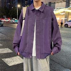 港风夜景痞帅男装外套美式短款工装皮衣夹克DSA157B-J232-特P83，男装夹克，电商A157B