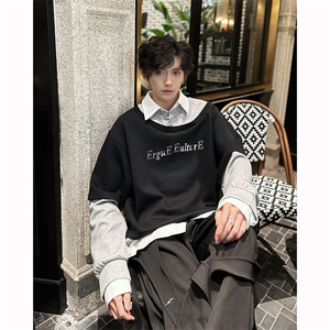 现货 25秋冬男士一件顶三件套头衬衫领卫衣WY50-P98图片
