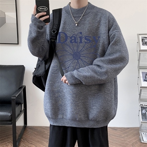 半高领毛衣男大码胖子针织衫毛线衣 M18459-P45 加绒款-P65图片