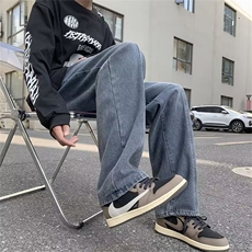 牛仔裤男秋季潮大码休闲裤子高街N5015P45，男装牛仔裤，星座1116-2