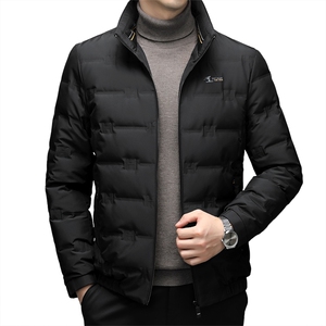 中年立领御寒羽绒服男2023冬季新款爸爸装男士加厚保暖休闲外套图片