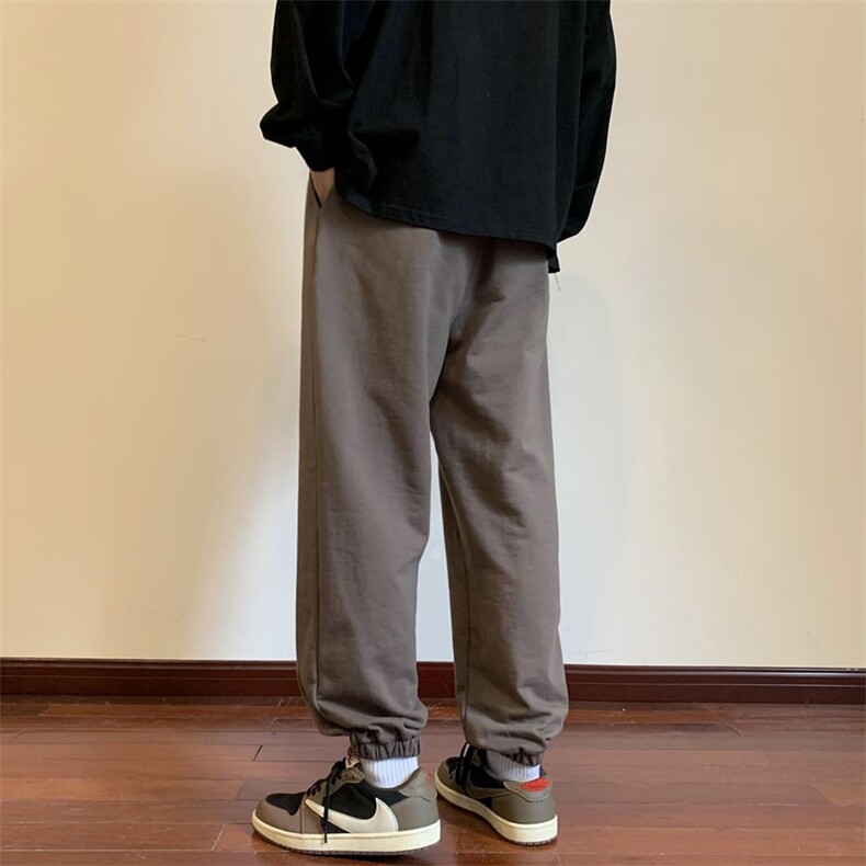 2026秋季美式哥特字母刺绣高街卫裤地板景XZ604-KP84-P55控68,男装休闲裤,星座604