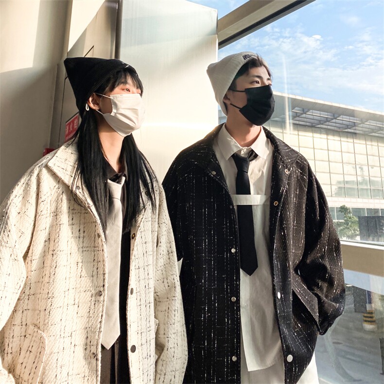 长年大货秋冬装小香风秋季新款夹克男女外套男F098-P95情侣图片