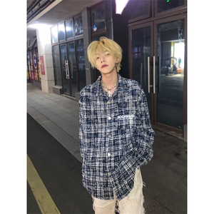【有货】cleanfit蓝色小香风外套男高级感痞帅夹克W1042LL-特P58图片