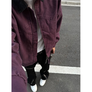 【有货】cleanfit紫色底特律外套男高级感工装夹克8156LL-特P62图片