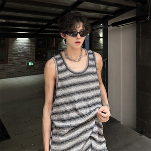 现货  经典华夫格条纹潮男百搭夏季必入单品背心  A071-823-P30图片