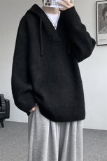 900g重磅毛衣男卫衣外套宽松慵懒针织衫复古羊毛衫线衣MY19006P78，男装针织衫/毛衣，电商B312