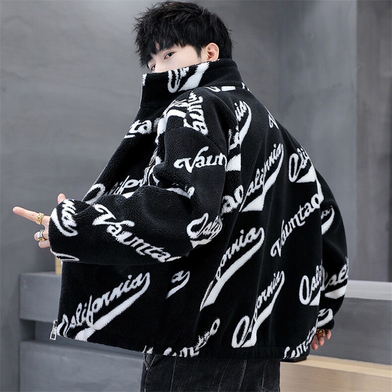冬季羊羔绒棉衣男潮流时尚青少年羊羔绒外套MY2388-P100,男装棉衣,星座210-3