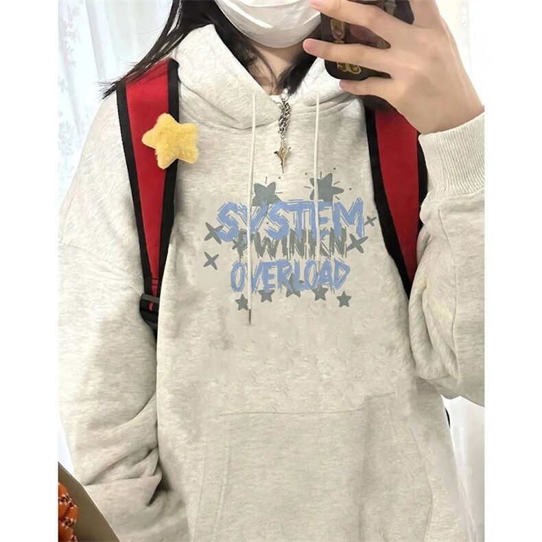 华棉银狐绒连帽卫衣美式宽松休闲帽衫WY36798,男装卫衣,星座208-5