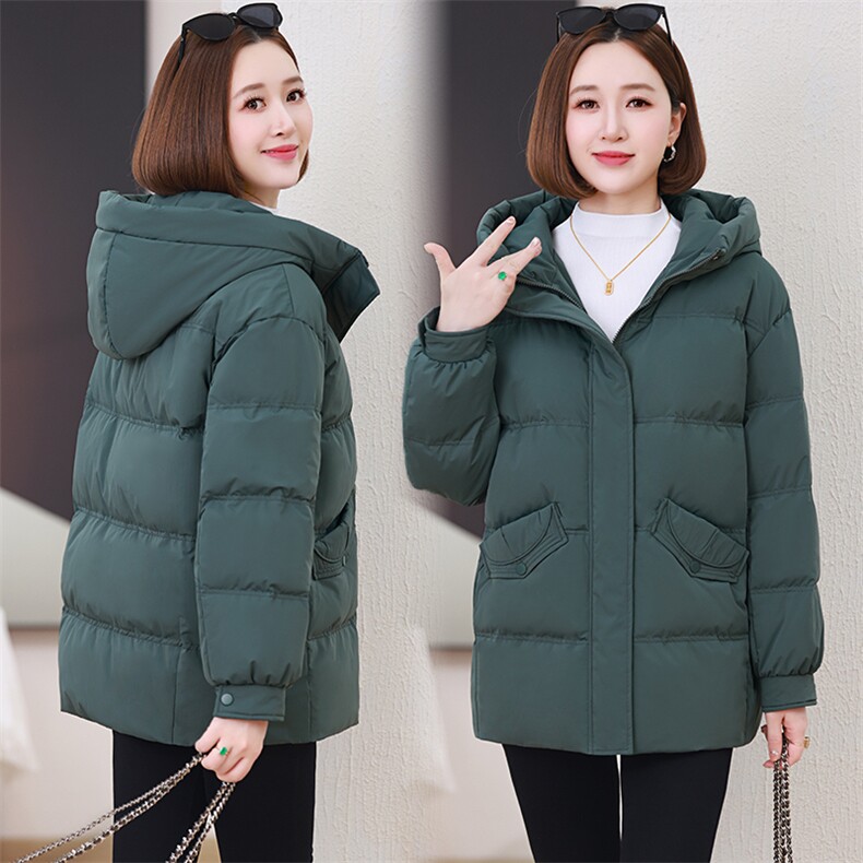 时尚百搭显瘦保暖棉服女冬季新款韩版宽松连帽加厚外套,女装棉衣/棉服,婷思杰（原婷想服饰）