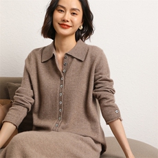 羊绒开衫女外套秋冬新款山羊绒毛衣针织衫外搭，女装羊绒衫，五色羊羊绒