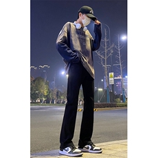 2024春款修身微喇复古弹力牛仔裤715-6-BK01P50，男装牛仔裤，星座715-6