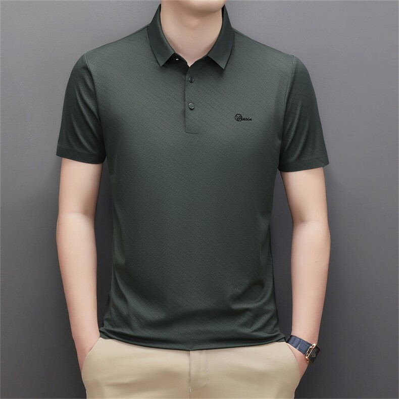 新款短袖t恤男夏季冰丝薄款中年商务休闲宽松透气男装SQ68306-P58,男装Polo衫,星座1105-3