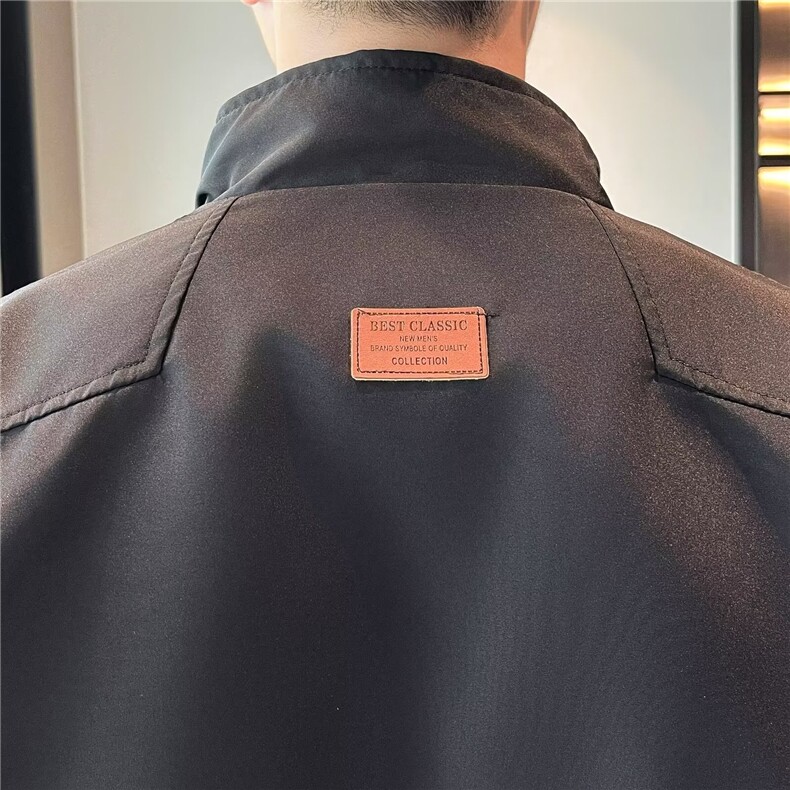2024新款纯色工装夹克男士秋季外套百搭修身韩版立领衣服D09/P60,男装夹克,星座506
