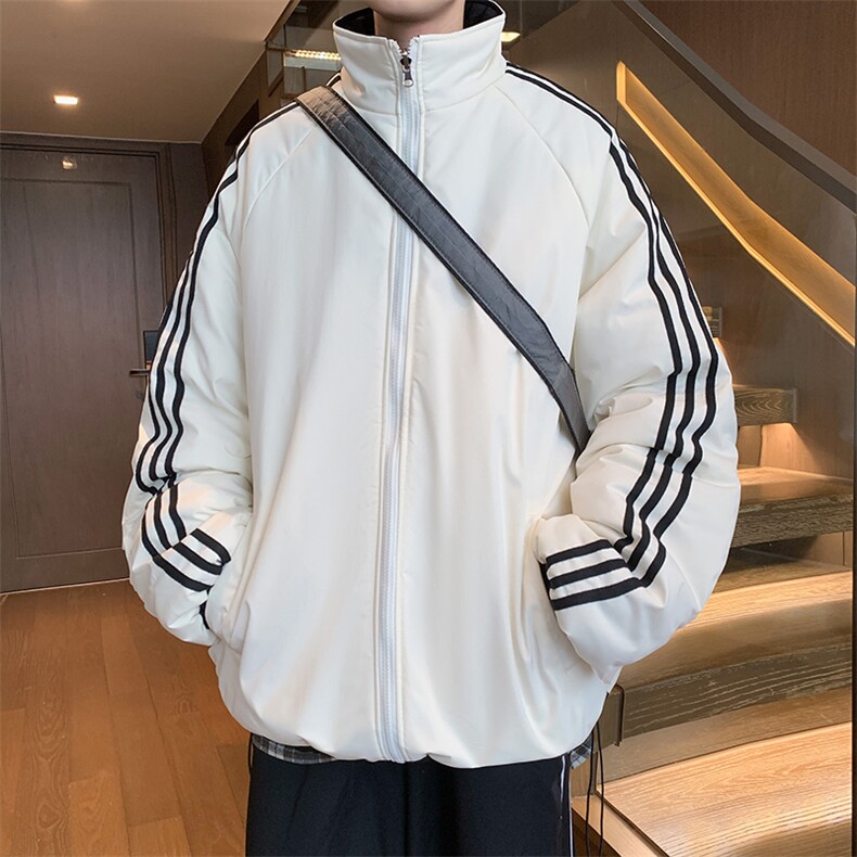 MY189/P95双面穿棉服冬季新款两面穿满天星棉衣宽松百搭加厚棉袄图片