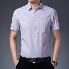 AD2012钱塘2020-3夏季新款男士商务休闲高端短袖衬衣P60，男装衬衫，钱塘207-3