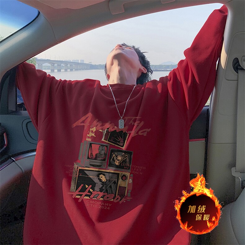 抖音得物供货可提供视频2024秋冬新款重磅美式卫衣DY5770,男装卫衣,电商A486