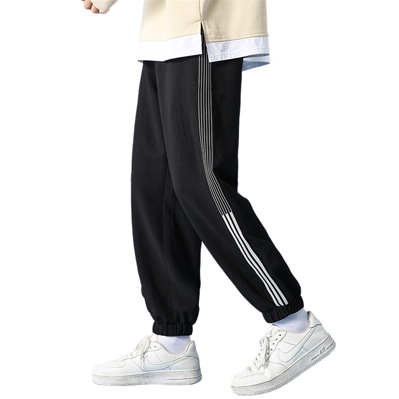 现货青少年大码休闲束脚宽松港风轻薄透气九分裤男K9166P35,男装休闲裤,电商B226