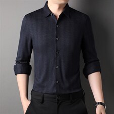 D66261钱塘2020-2中年男士休闲商务百搭春秋季衬衣量大价优P137，男装衬衫，钱塘207-2