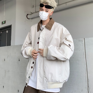 工装夹克外套高级感春秋男女同款新款宽松百搭设计感小众休闲上衣图片