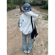WE1741-P53美式复古条纹小熊刺绣连帽卫衣男女，男装卫衣，电商B323A