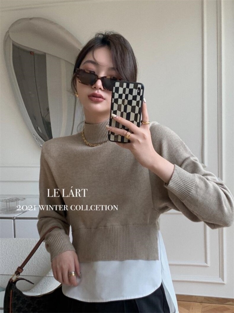 LELART针织皱褶衫,女装其它,LE LART