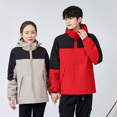 2024年秋季休闲拉链连帽长袖外穿男女通用冲锋衣男装，男装夹克，衫都服饰