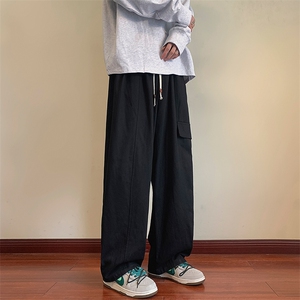 8XL-M特大码工装裤男长裤时尚潮牌宽松型纯色美式休闲裤K925P60