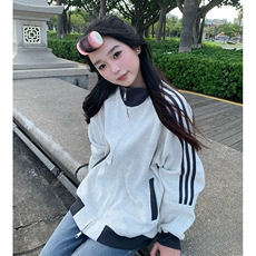 抖音得物高品质美式高街重磅结构设计拼接织带立领卫衣外套CM42，男装卫衣，电商A486