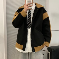 美式翻领夹克上衣男春秋季韩版ins潮牌薄款运动服外套W3570-P55，男装夹克，星座512-2
