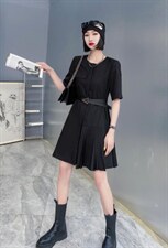 夏季新款，立体剪裁，手工压皱，个性连衣裙,女装连衣裙,名莹