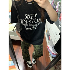 网图有货夏季FDR美式珍珠运动短袖t恤男女情侣宽松上衣A624-P40，男装T恤，星座1505