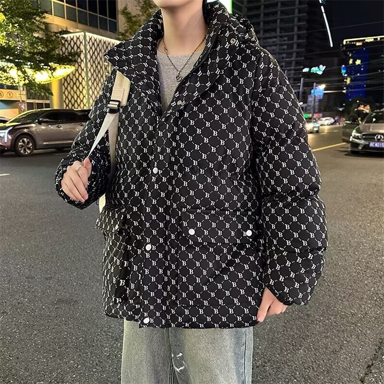 两面穿加厚棉衣男秋冬宽松潮流棉袄,男装棉衣,星座716-2