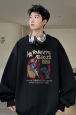 ！圆领卫衣男长袖T恤男WY154-P28加绒款（JR）-P33控价:49，男装卫衣，电商B367