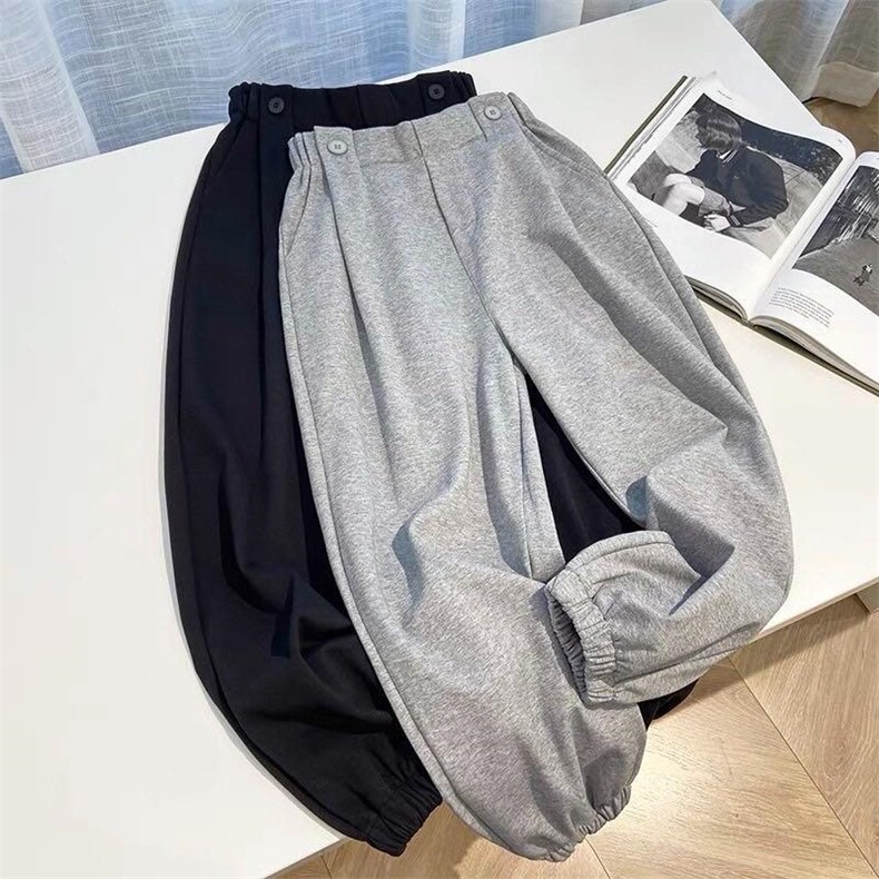显瘦，百搭，个性卫裤，女装休闲裤，素妮