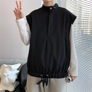 慵懒马甲气质流行男日系简约MJ24P35图片
