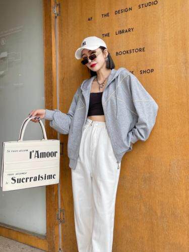 秋款街头风烫钻开衫，重磅推荐，其它，春信拙源