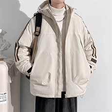 冬上新加棉保暖棉服潮青少年连帽棉衣外套男女8321-P110控价158，男装棉衣，电商A441-1