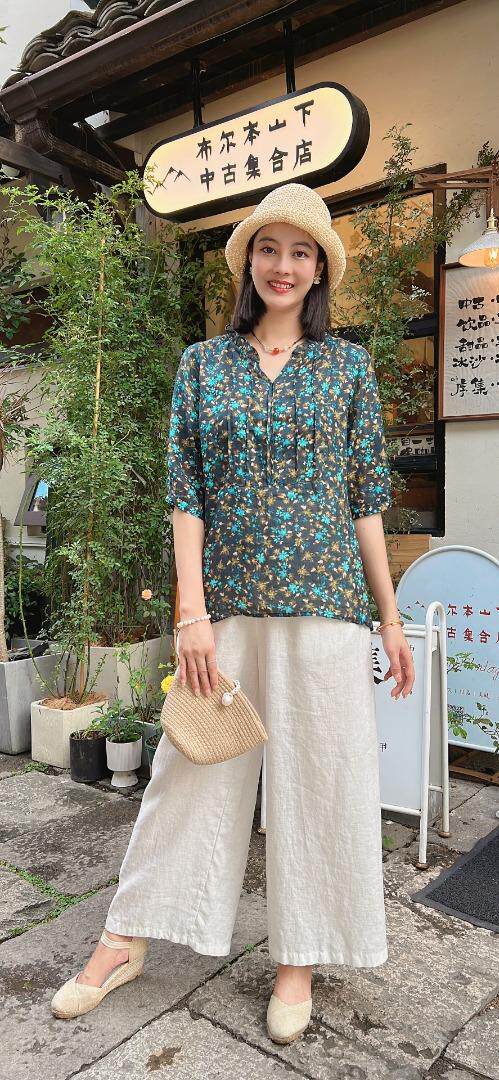 纯苎连衣裙小衫裤子裙子衬衣 时尚风 风淑女风休闲风，女装连衣裙，川哲