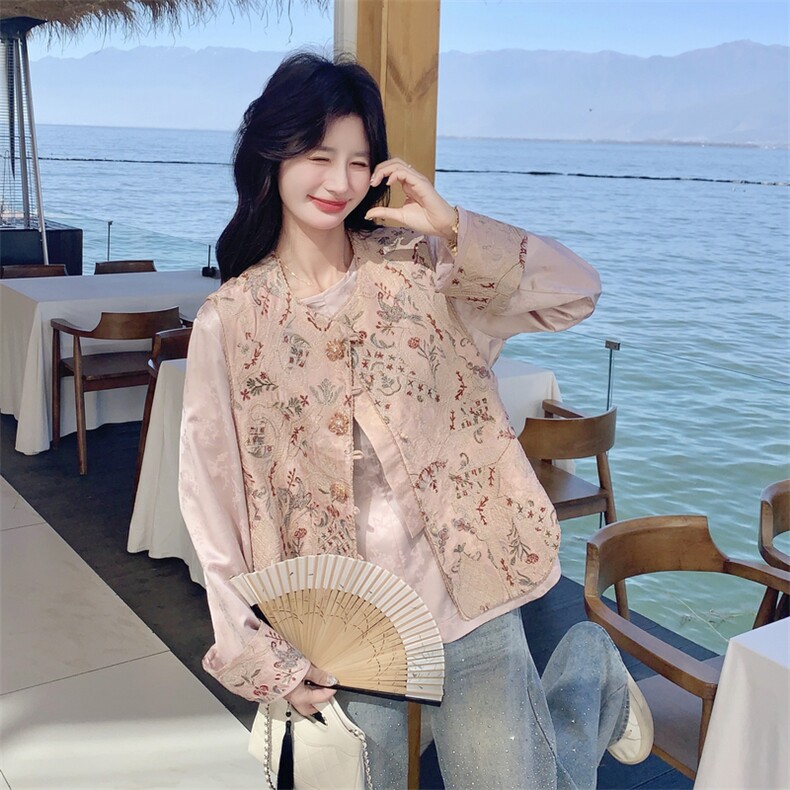 出货重工绣花风两件套2C198-6839-P215K338,女装套装/套裙,2C198