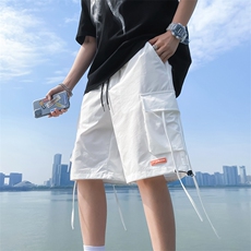 2021潮街头简约潮工装短裤运动ins港风裤五分裤现货K361-P30，男装休闲裤，星座512-2