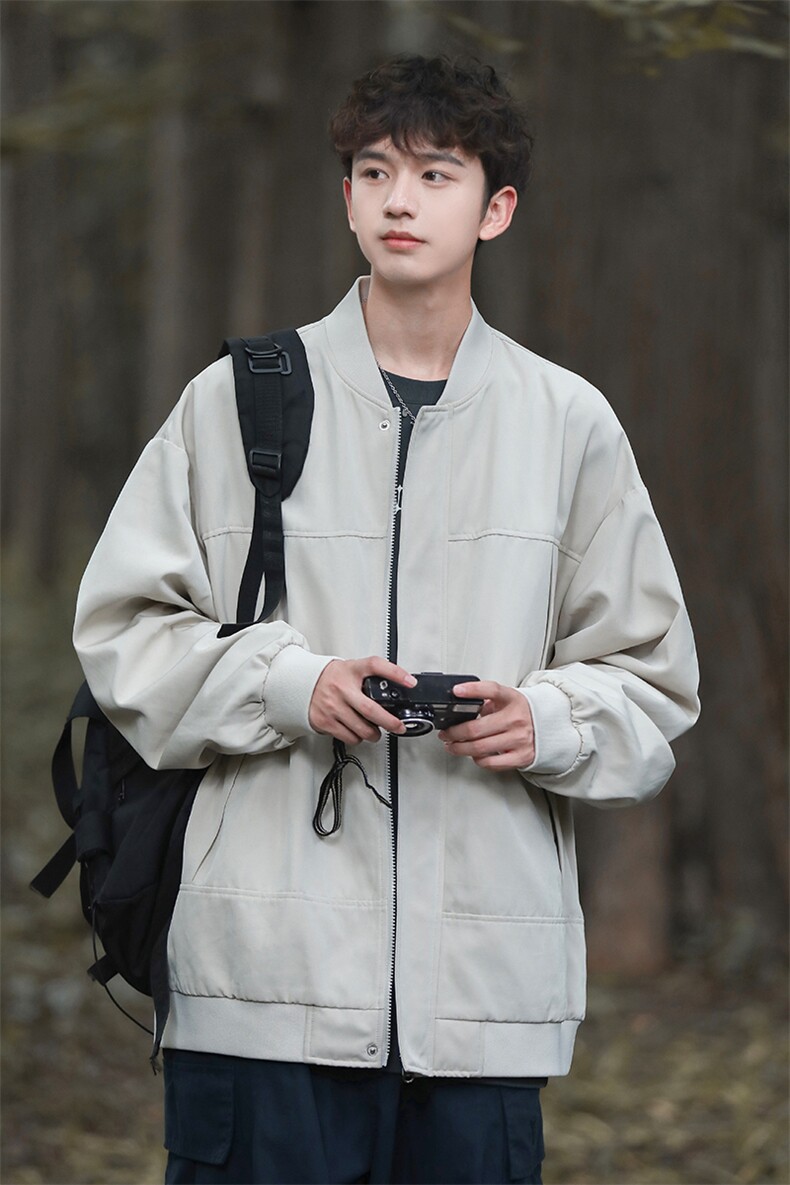 新款飞行夹克男美式复古棒球服外套高街潮牌CYJK9269P-75控价109,男装夹克,电商A128